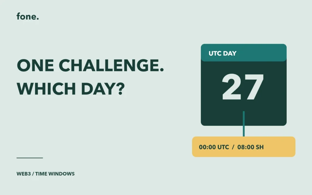 A UTC calendar day connected to its corresponding morning time in Shanghai.