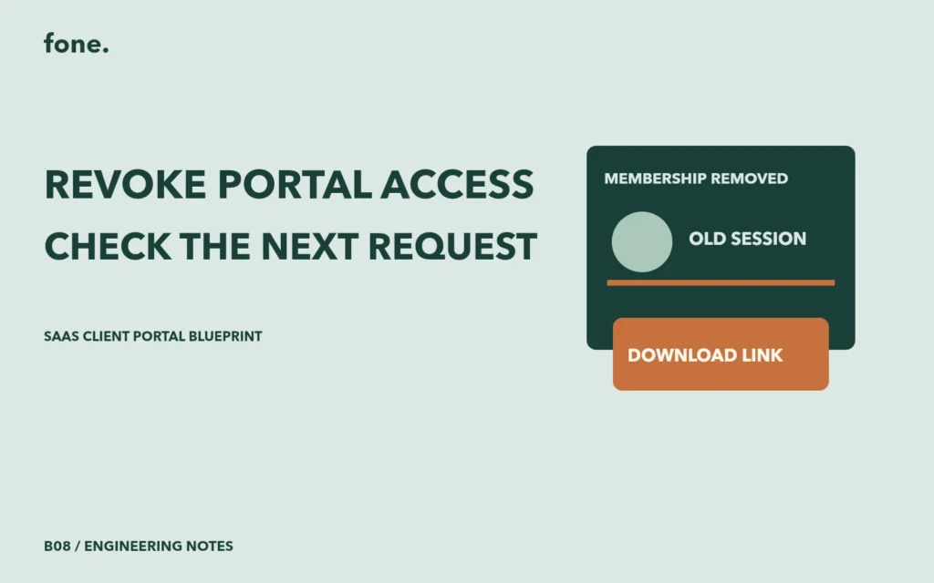 Original concept illustration of membership removed, old session, download link. No product screenshot.