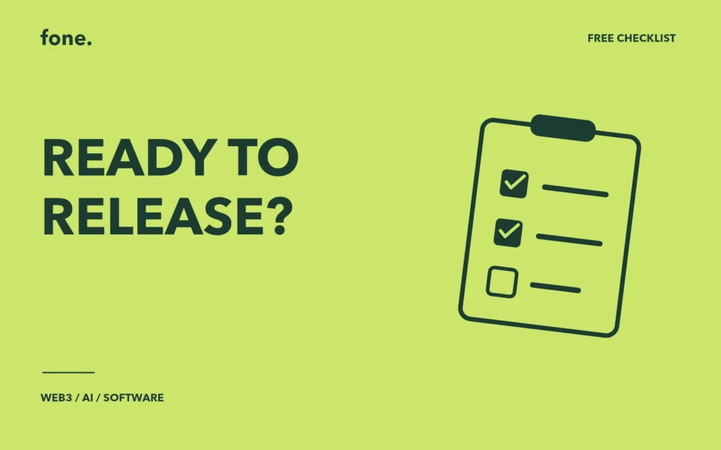Clipboard with completed and open checks beside Ready to release.
