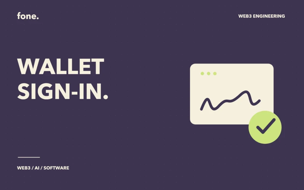 Wallet sign-in window with a signature line and verification badge.