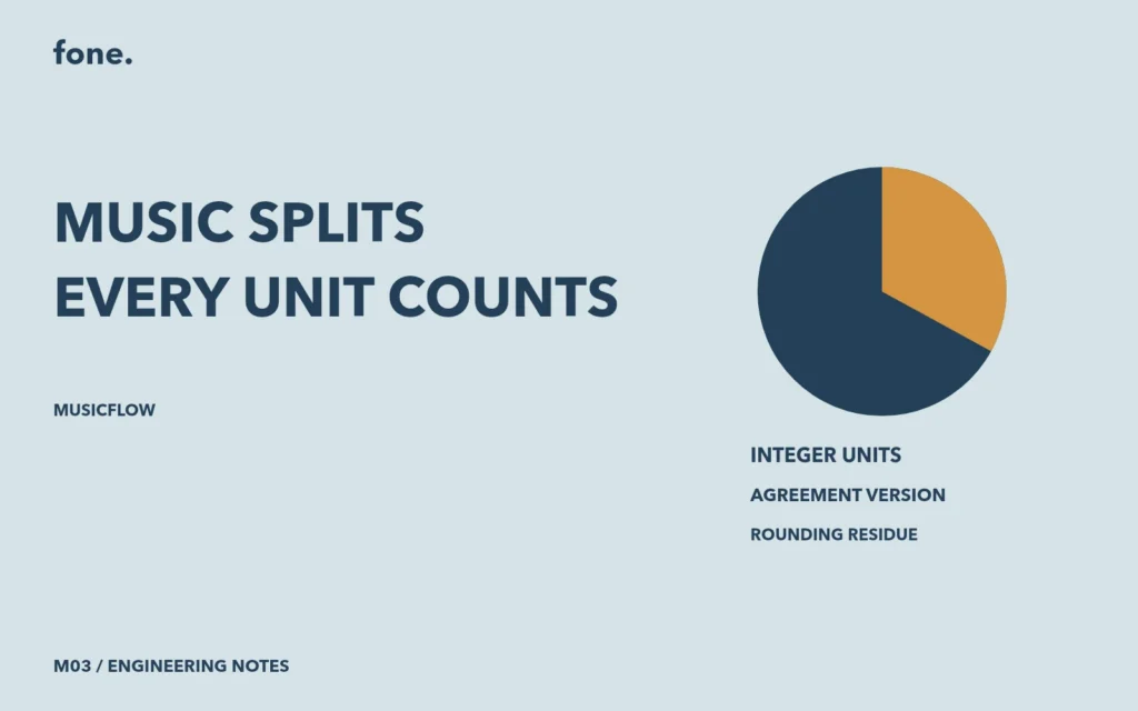 Editorial illustration showing integer units, agreement version, rounding residue.